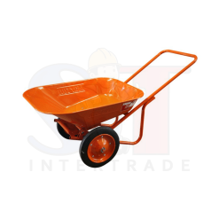 MARTON รถเข็นปูน ล้อคู่ยางตัน (สีส้ม)