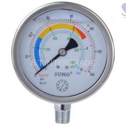 เกจ์น้ำมัน 100mm.x350barx3/8" ออกล่าง