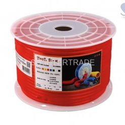 สายลมม้วน PU ขนาด 8x12 (100 เมตร) สีแดง