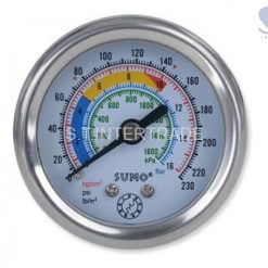 เกจ์น้ำมัน 63mm.x7barx1/4" ออกหลัง