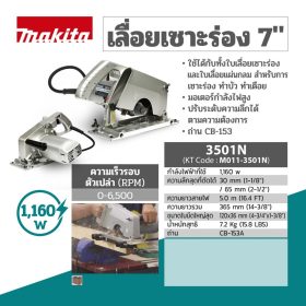 เลื่อยเซาะร่อง MAKITA รุ่น 3501N by STNTRADE