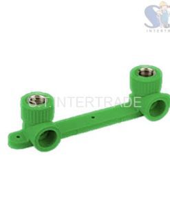 หัวก๊อกผสม ข้องอเกลียวใน Double female tee with tap connector