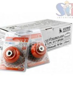 แปรงลวดรูปถ้วยสแตนเลส 2.5"x10x1.25mm SUMO