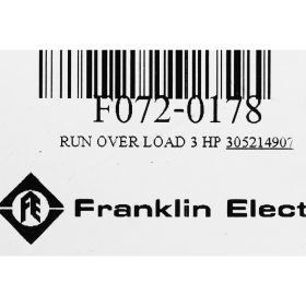 RUN OVER LOAD 3 HP STINTERTRADE