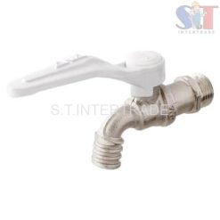 ก๊อกบ้าน "จริงใจ" 1/2" (ด้ามขาว)