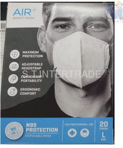 หน้ากาก AIR+ Mask (N95) ไม่มีวาล์ว (แพ็ค 20 ชิ้น)