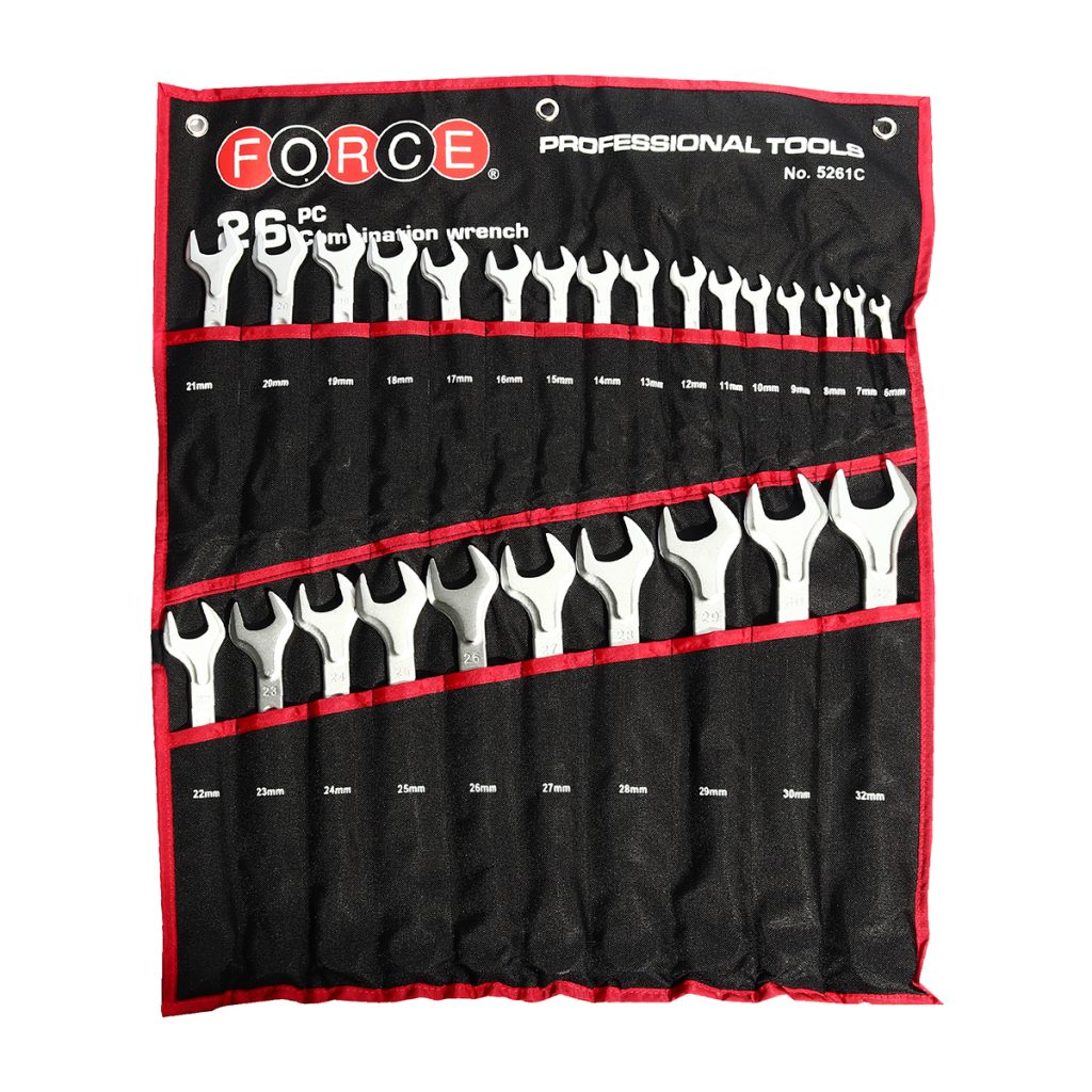 ชุดประแจแหวนข้างปากตาย 26 ชิ้น FORCE รุ่น 5261C by STNTRADE