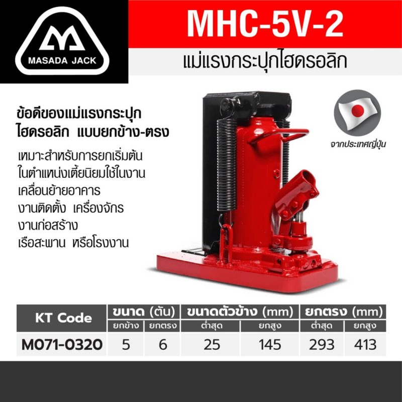 แม่แรงกะปุกยกข้าง MHC-5V-2 STINTERTRADE