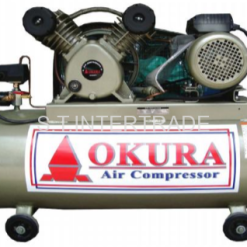OKURA ปั๊มลมสายพานพร้อมมอเตอร์ รุ่น OK1.5HP65V100L