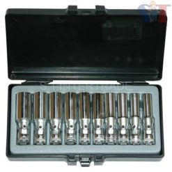 ชุดบ๊อกซ์ยาวคออ่อน3/8" L85มม 10PCS รหัสสินค้า : F131-3103
