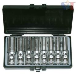 ชุดลูกบ็อก 1/2"แบบยาว คออ่อน 8ชิ้น รหัสสินค้า : F131-4084