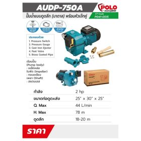 ปั๊มน้ำบาดาล AUDP-750A STINTERTRADE