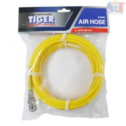 TIGER สายลม PU สีเหลือง พร้อมข้อต่อ 5x8 ขนาด 15 เมตร