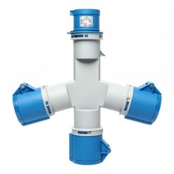 IP44 เพาเวอร์ปลั๊ก 3 ทาง 32A 2P+E 220V