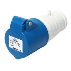 IP44 เพาเวอร์ปลั๊ก-เมียติดสาย 16A 2P+E