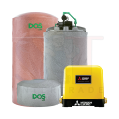 DOS NATURA WATER PAC ถังเก็บน้ำ พร้อมปั๊มน้ำมิตซูบิชิ 700 ลิตร/1000 ลิตร