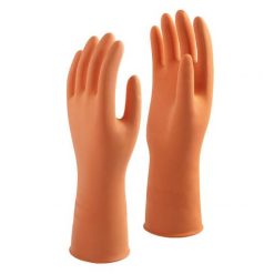 KRATING ถุงมือยางธรรมชาติ สีส้ม ใหญ่ L