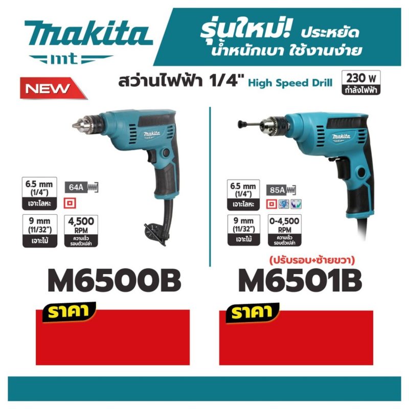 สว่านไฟฟ้า MAKITA รุ่น M6500B by STNTRADE