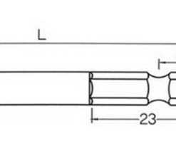 BIX (B35)2X100 ดอกไขควงหัวเดี่ยวแฉก รุ่น B041-B352100