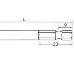 BIX (B35)2X150 ดอกไขควงหัวเดี่ยวแฉก รุ่น B041-B352150