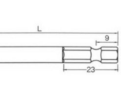 BIX (B35)3X100 ดอกไขควงหัวเดี่ยวแฉก รุ่น B041-B353100