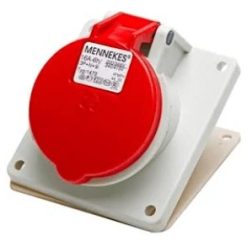 IP44 ปลั๊กตัวเมียเฉียง3P+N+E 400/16(1473)