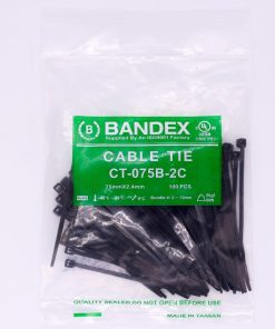 CT-075B-2C เคเบิ้ลไทร์ 3"ดำ (100เส้น/PACK)