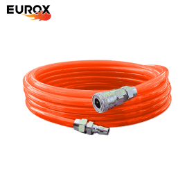 EUROX สายลมพร้อมใช้ 5*8 พร้อมหัว COUPLER (สีส้ม) 10 เมตร by STNTRADE
