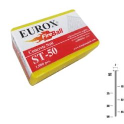 ตะปูยิงขาเดี่ยวยิงคอนกรีต ST50 EUROX (1000 PES.)