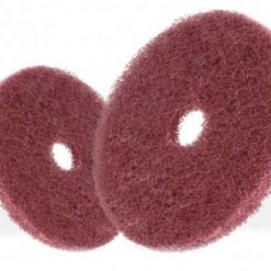 แผ่นใยสังเคราะห์แบบกลม 4" #400 (50400) สีแดงเข้ม
