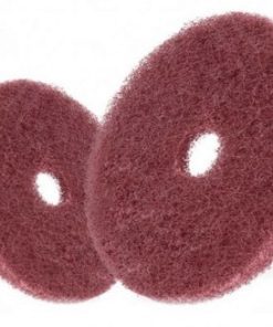 แผ่นใยสังเคราะห์แบบกลม 4" #400 (50400) สีแดงเข้ม