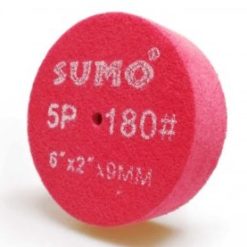 ลูกล้อใยสังเคราะห์ size : 6"x2" No.180 5P (สีแดง)