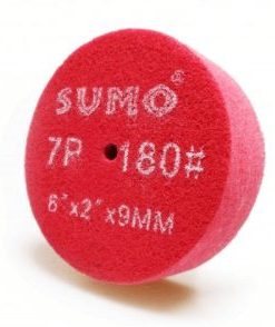 ลูกล้อใยสังเคราะห์ size : 6"x2" No.180 7P (สีแดง)