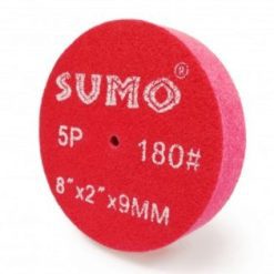 ลูกล้อใยสังเคราะห์ size : 8"x2" No.180 5P (สีแดง)