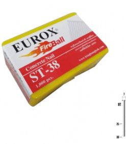 ตะปูยิงขาเดี่ยวยิงคอนกรีต ST38 EUROX (1000 PES.)