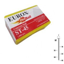 ตะปูยิงขาเดี่ยวยิงคอนกรีต ST45 EUROX (1000 PES.)