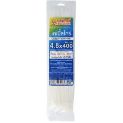 เคเบิ้ลไทร์ 400mm.(15")x4.8mm สีขาวใส