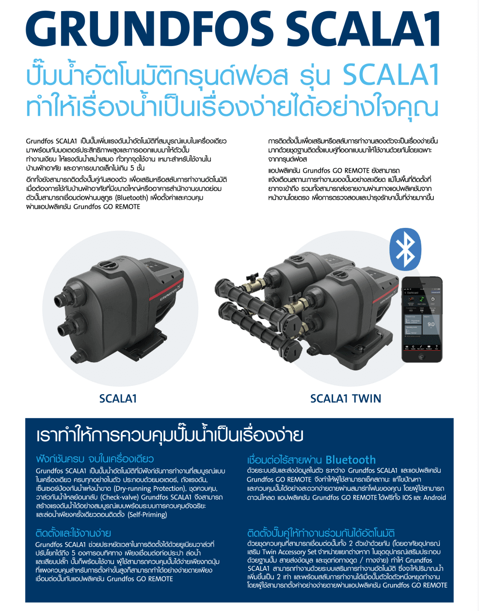 GRUNDFOS รุ่น SCALA1