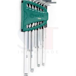 ชุดประแจหกเหลี่ยมหัวบอลยาวพิเศษ 12 ชิ้น (นิ้ว) SATA 09102
