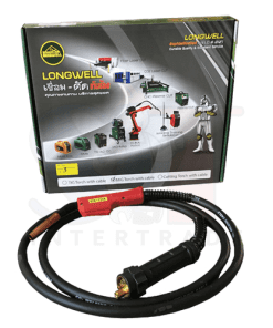 สายCo2+ปืนเชื่อม PANA 200AMP หัวพานา ท้ายยูโร ยาว 3 เมตร