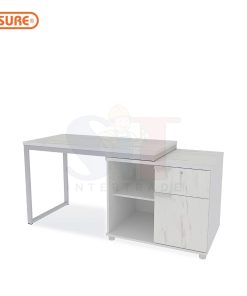 โต๊ะทำงาน 120 ซม. พร้อมตู้ 80 ซม.
