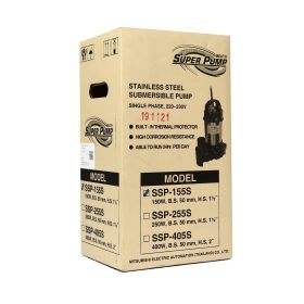 ปั๊มจุ่มดูดน้ำสแตนเลส SSP-155S STINTERTRADE