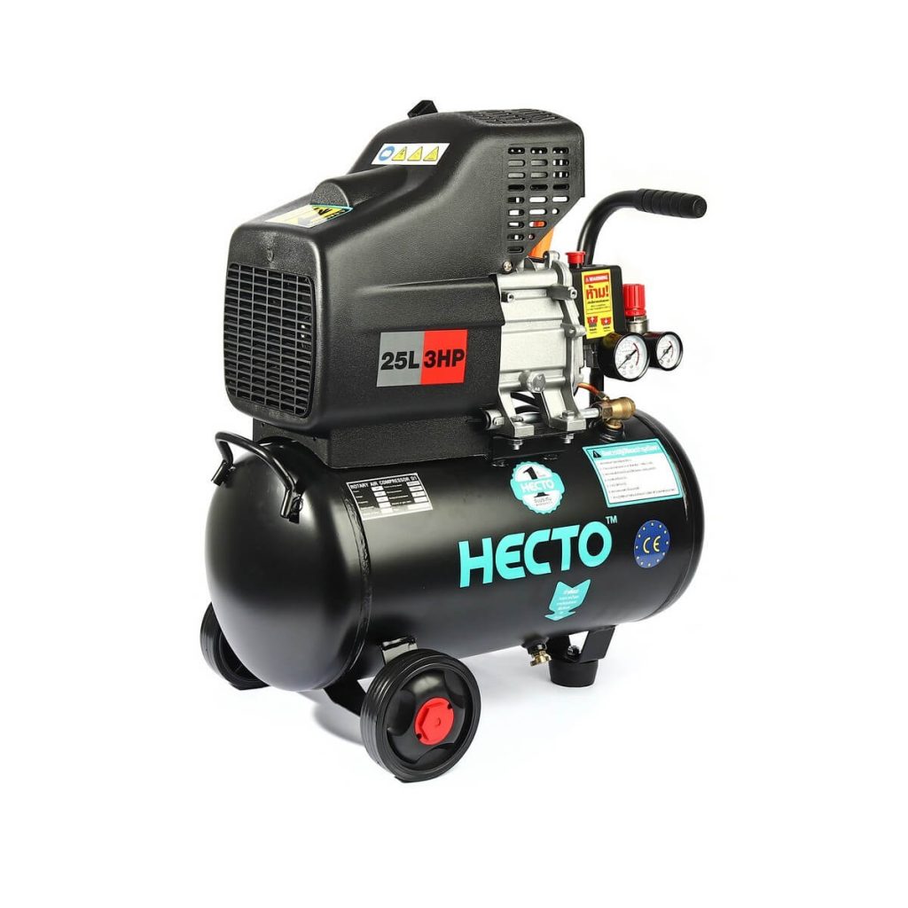 ปั๊มลมขับตรงโรตารี่ 3HP 25L HECTO รุ่น D1