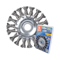 แปรงลวดกลมถักเปีย