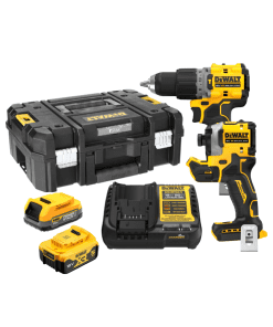 DEWALT ชุดสว่านกระแทก เเละไขควงกระแทก DCK2050P1E1T-B1
