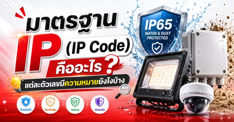 มาตรฐาน IP (IP Code) คืออะไร แต่ละตัวเลขมีความหมายยังไงบ้าง